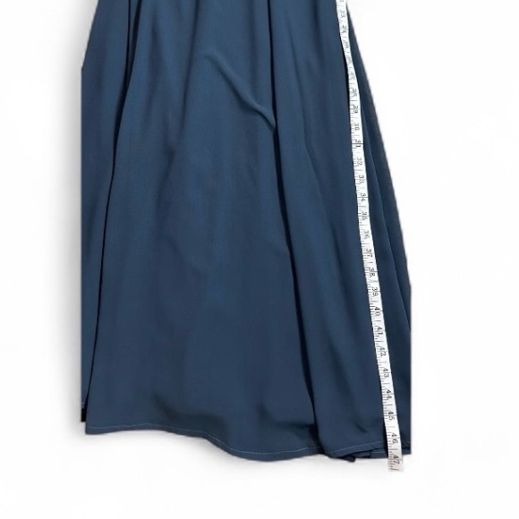 Show Me Your MuMu Slate Blue Jenn Maxi Bridesmaid Dress Sz XS Wedding Occasion - Picture 9 of 13